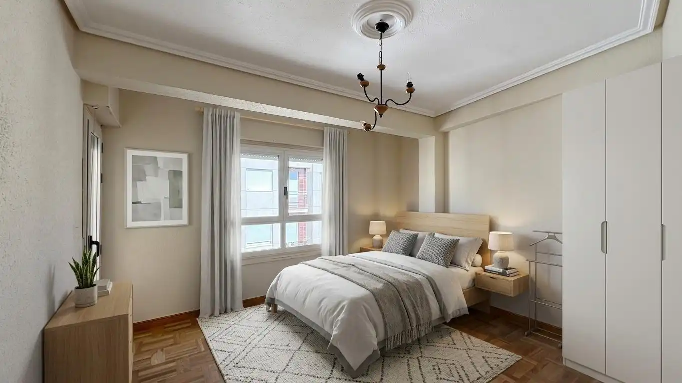 Schlafzimmer von Wohnung zum Verkauf in Aranda de Duero mit Heizung, Parkett und Terrasse