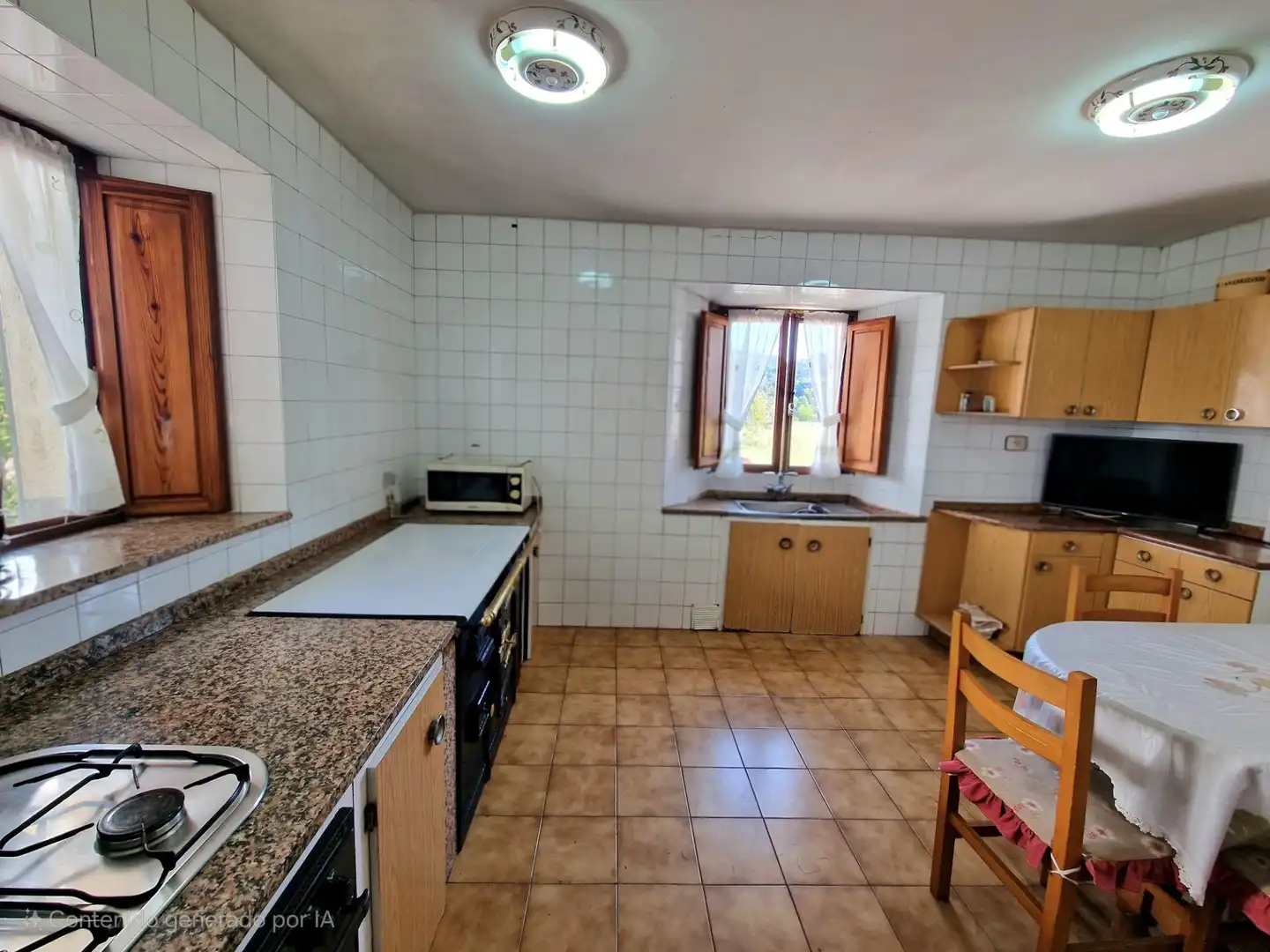 Cuina de Casa o xalet en venda en San Tirso de Abres amb Calefacció, Jardí privat i Traster