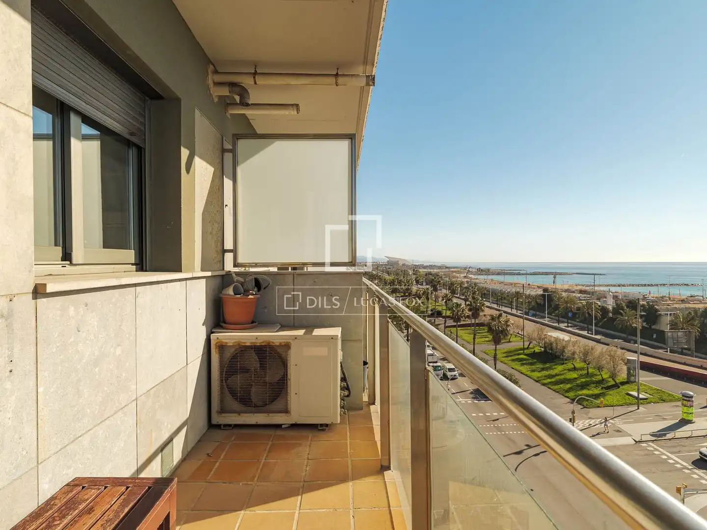 Terraza de Piso de alquiler en Barcelona con Aire acondicionado, Calefacción y Amueblado