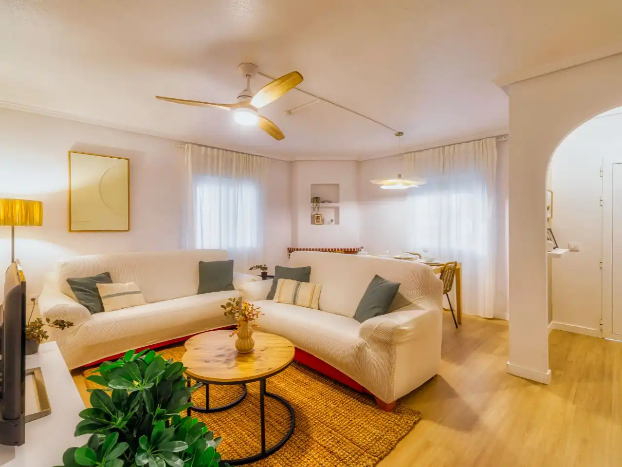 Sala de estar de Casa o chalet de alquiler en Los Narejos - Punta Calera