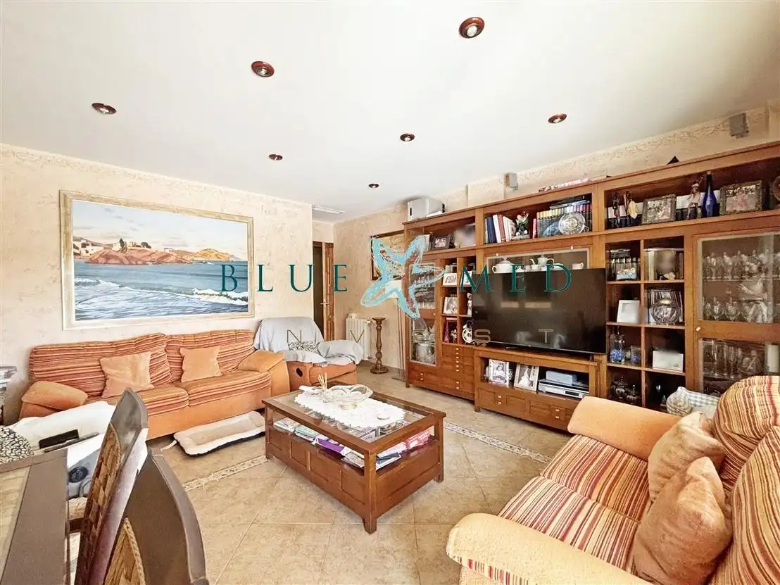 Sala d'estar de Dúplex en venda en Mazarrón amb Aire condicionat, Calefacció i Jardí privat