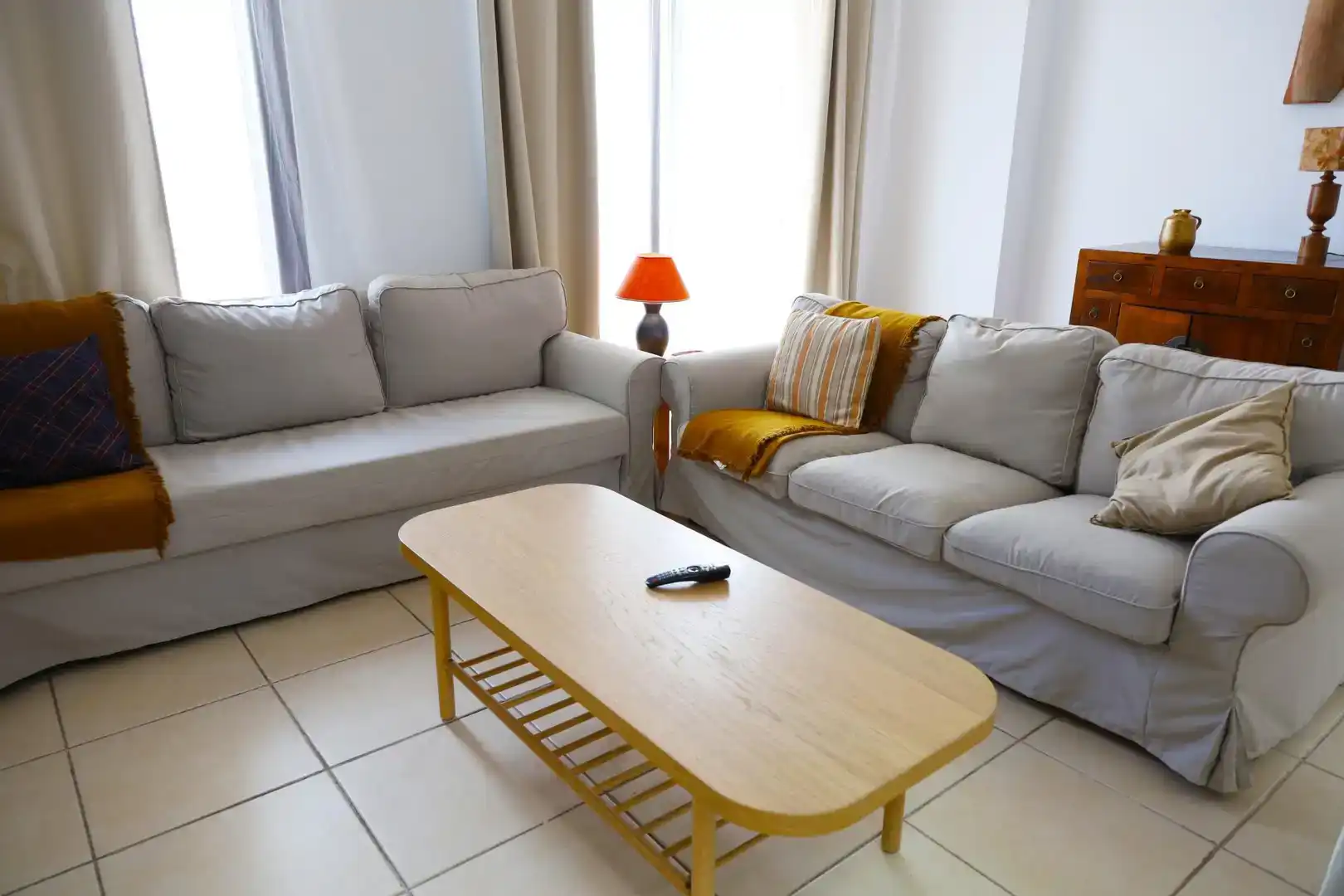 Sala d'estar de Casa adosada en venda en Mojácar Playa - Las Ventanicas - La Paratá