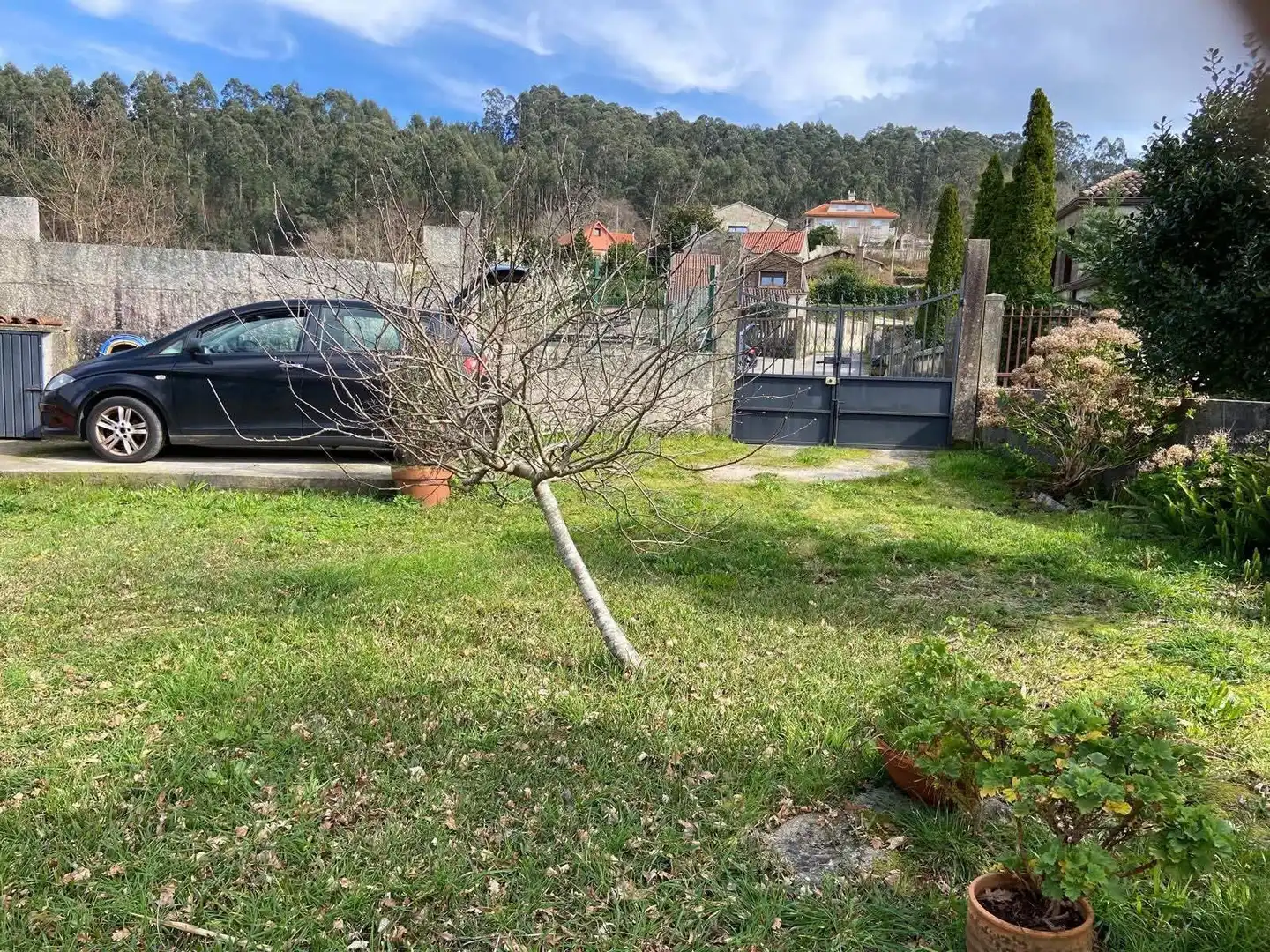 Jardí de Casa o xalet en venda en Meaño amb Jardí privat