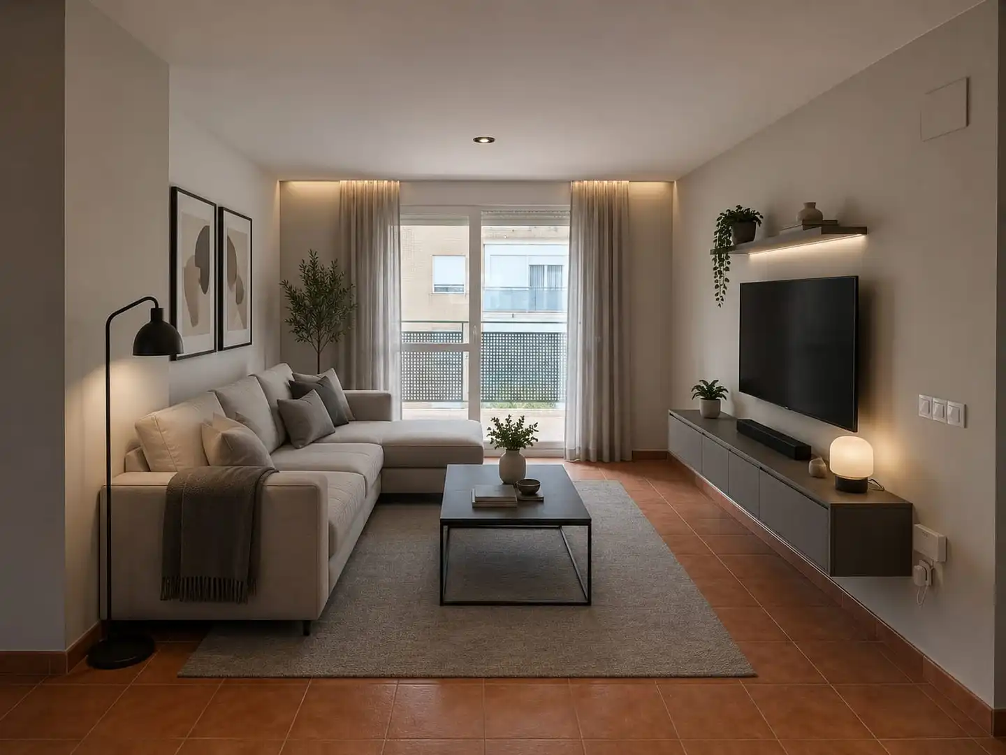 Sala de estar de Ático en venta en Xàtiva con Terraza y Balcón