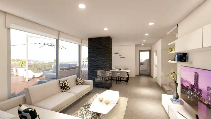 Living room of Houses for sale in Málaga Capital  with Air Conditioner, Private garden and Terrace