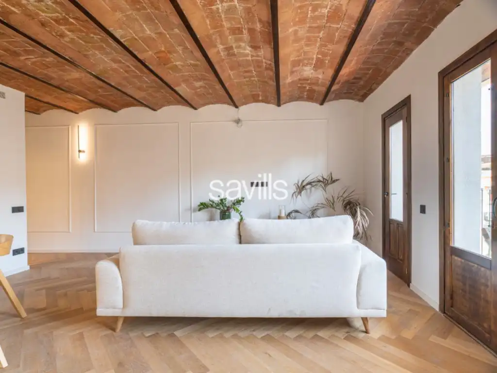 Sala de estar de Apartamento en venta en Barcelona con Aire acondicionado y Terraza