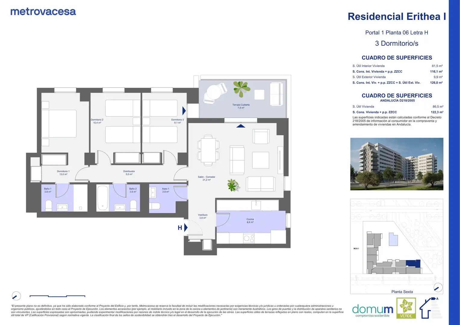 Neubau-Wohnung zum Verkauf in José Rodríguez de la Borbolla s/n, imagen 2