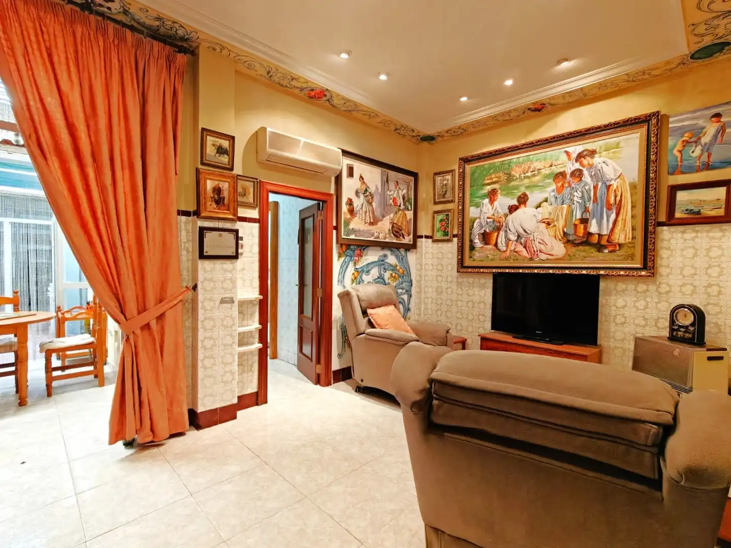 Living room of Flat for sale in Massamagrell  with Heating, Furnished and Oven