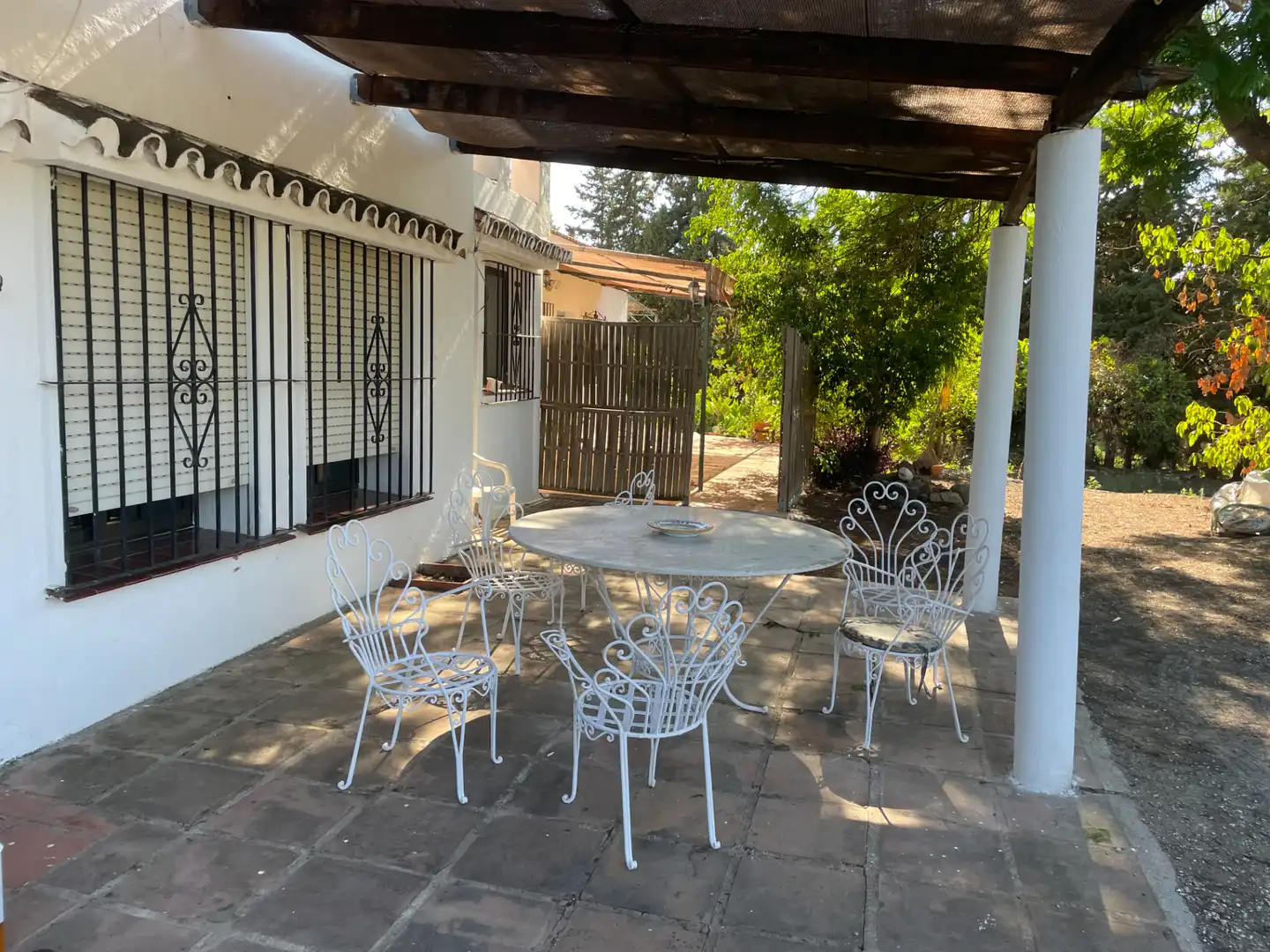 Terrassa de Finca rústica en venda en Mijas amb Aire condicionat, Calefacció i Jardí privat