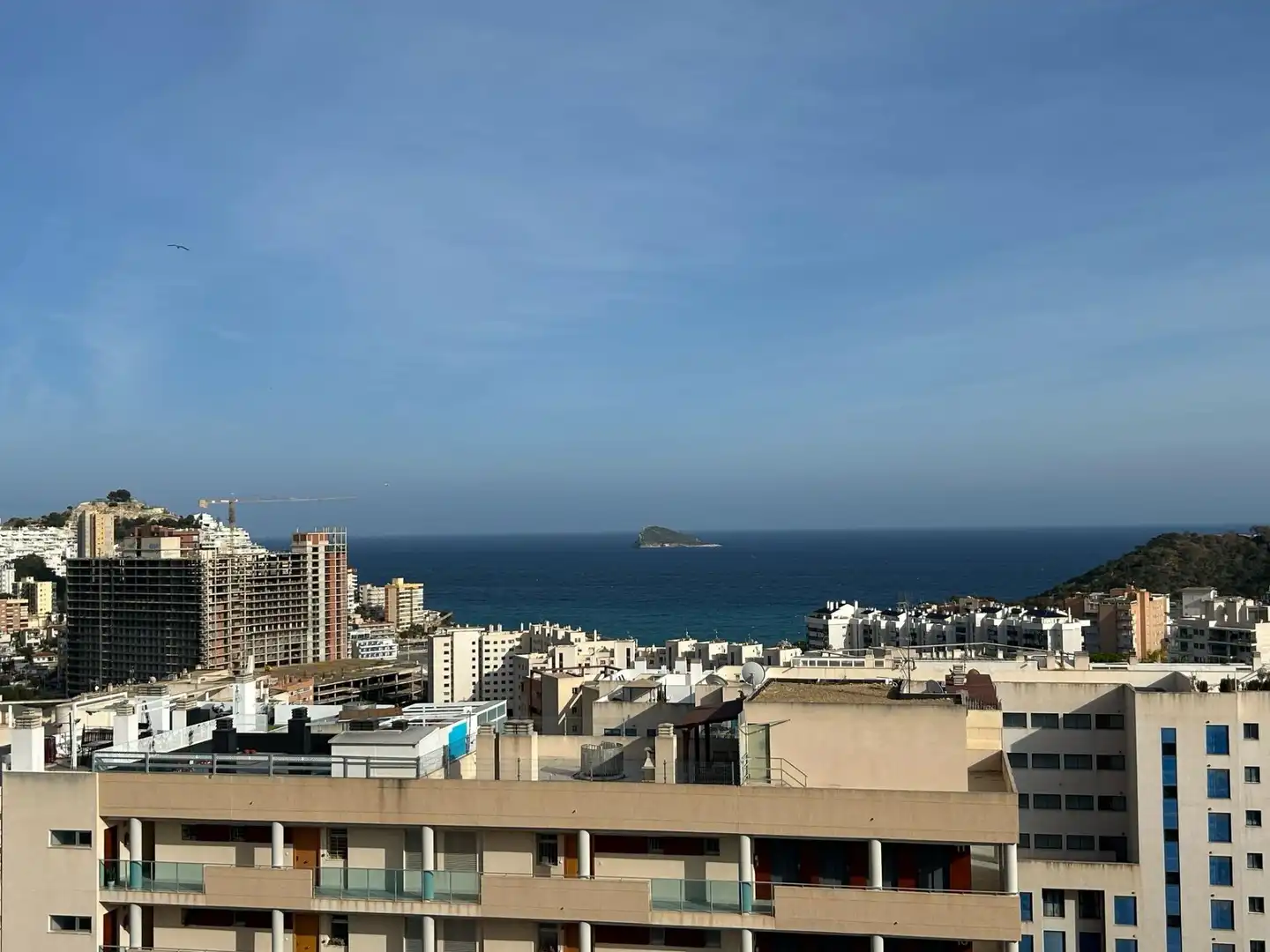 Vista exterior de Àtic en venda en Benidorm amb Aire condicionat, Jardí privat i Terrassa