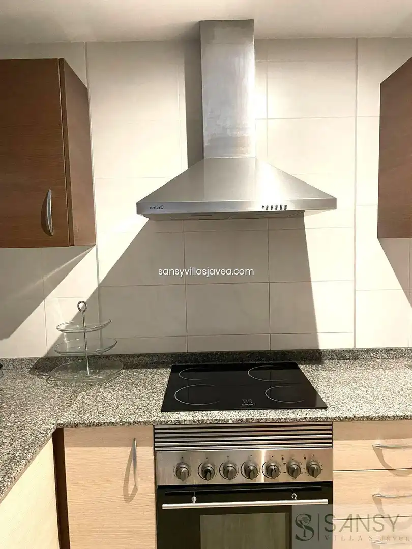 Cocina de Apartamento en venta en Gata de Gorgos con Calefacción, Trastero y Amueblado