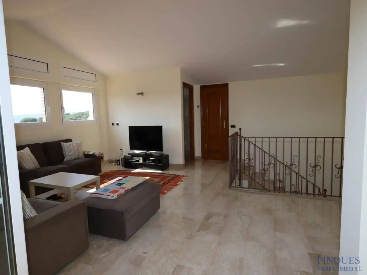 Sala de estar de Casa o chalet en venta en Santa Cristina d'Aro con Aire acondicionado, Calefacción y Jardín privado