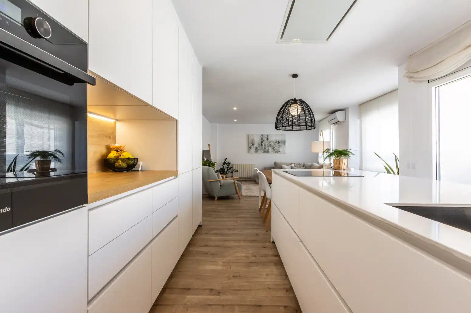 Küche von Wohnung zum Verkauf in Terrassa mit Klimaanlage, Heizung und Parkett