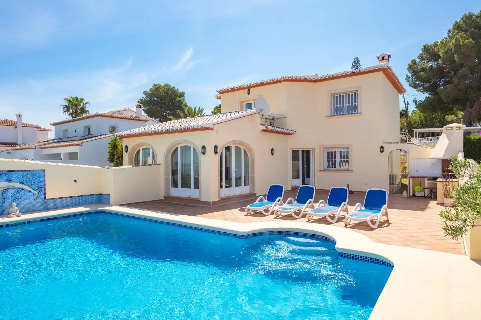 Swimming pool of Houses for sale in Jávea / Xàbia  with Air Conditioner, Private garden and Terrace