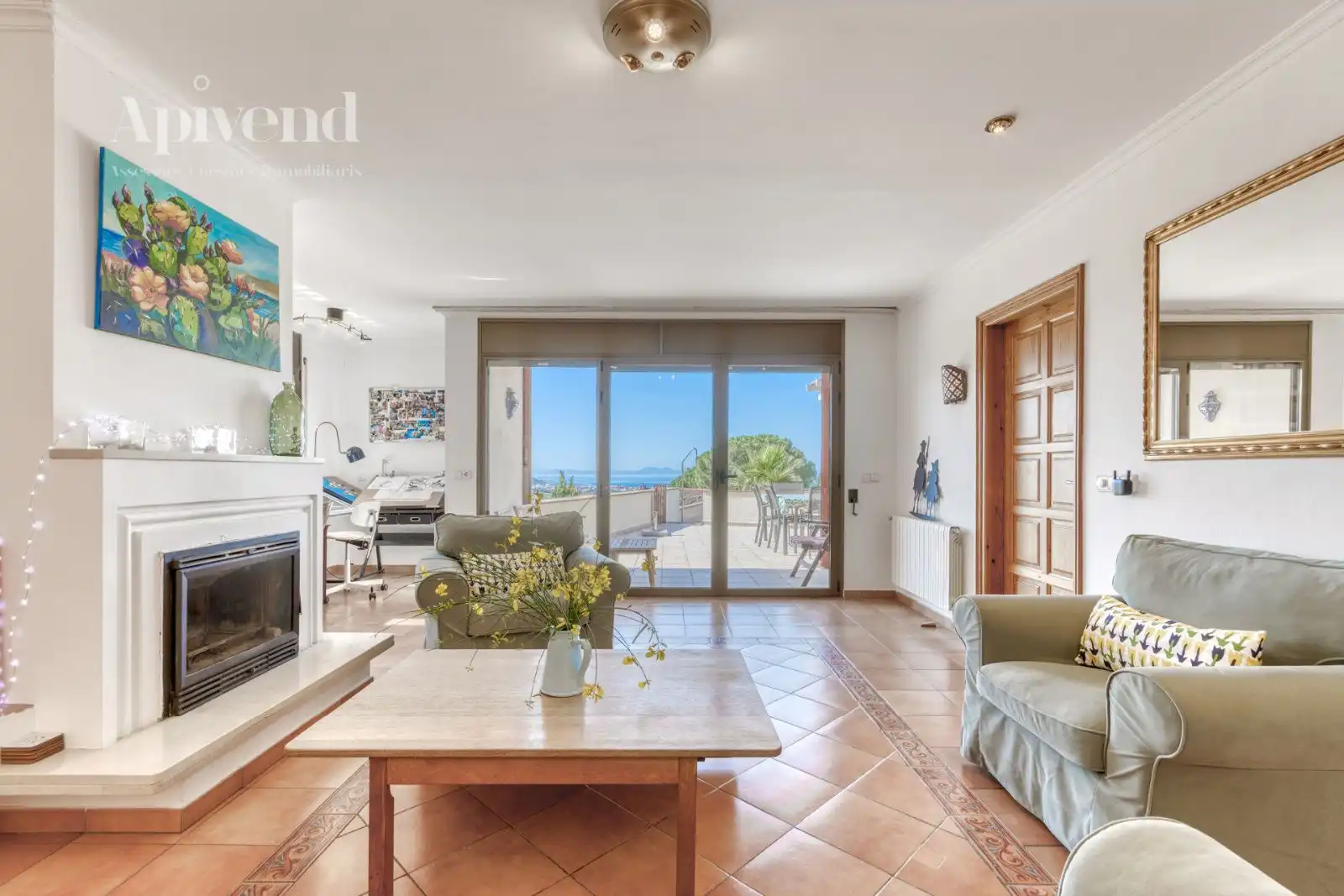 Living room of Houses for sale in Roses  with Air Conditioner, Heating and Private garden