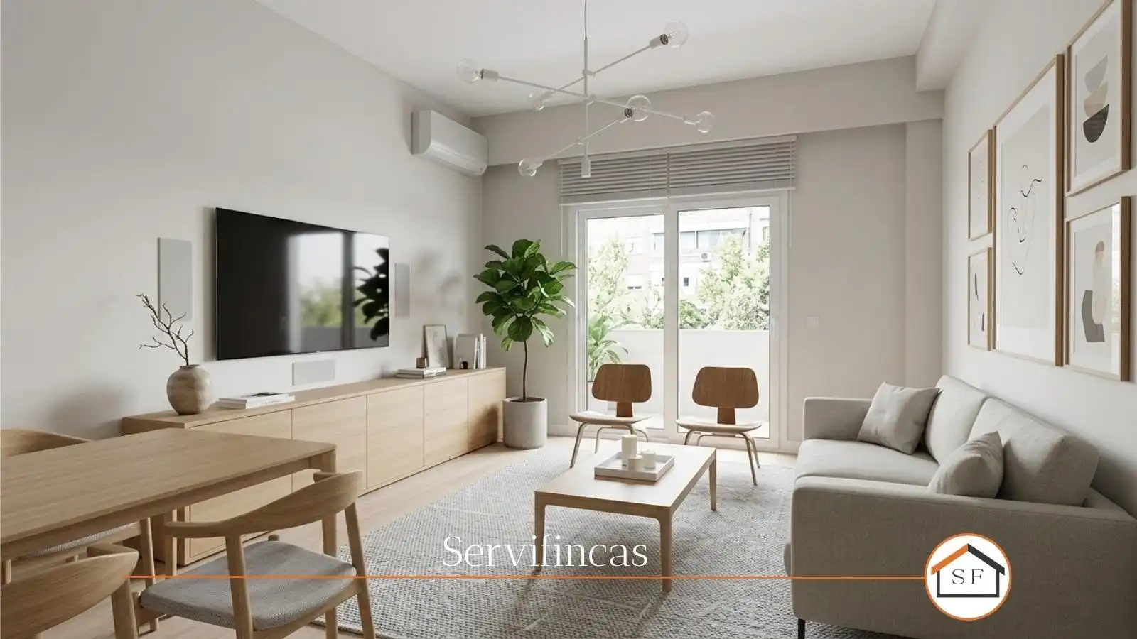 Living room of Flat for sale in Madrid  with Air Conditioner, Heating and Parquet flooring