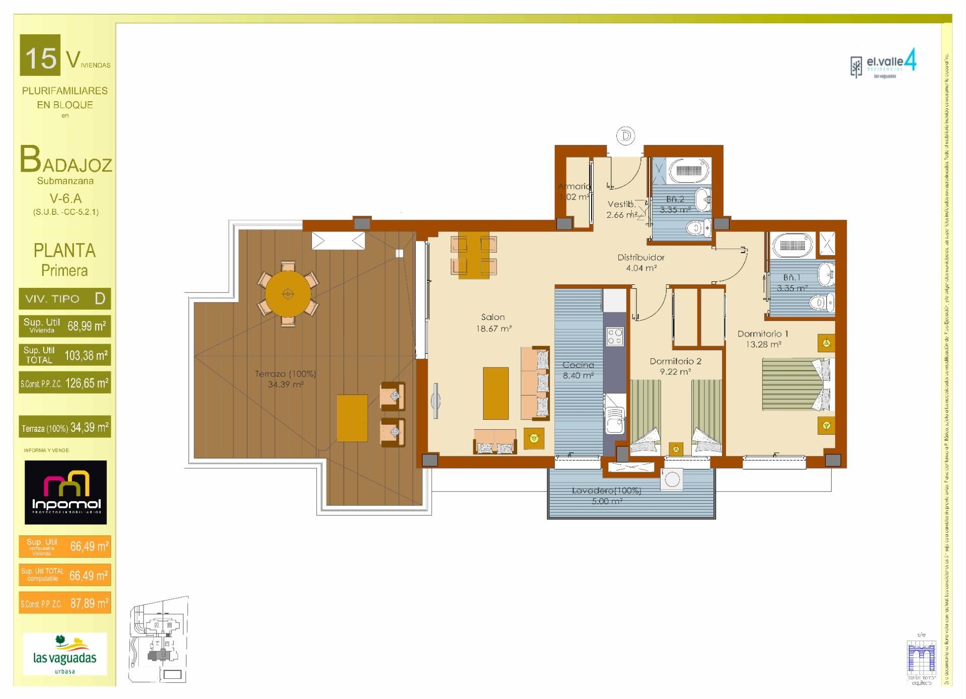 Apartament en venda en Badajoz Capital amb Aire condicionat, Calefacció i Jardí privat