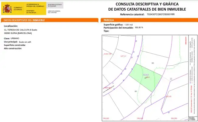 Terreny residencial en venda a Carrer de Teresa de Calcuta, imagen 2