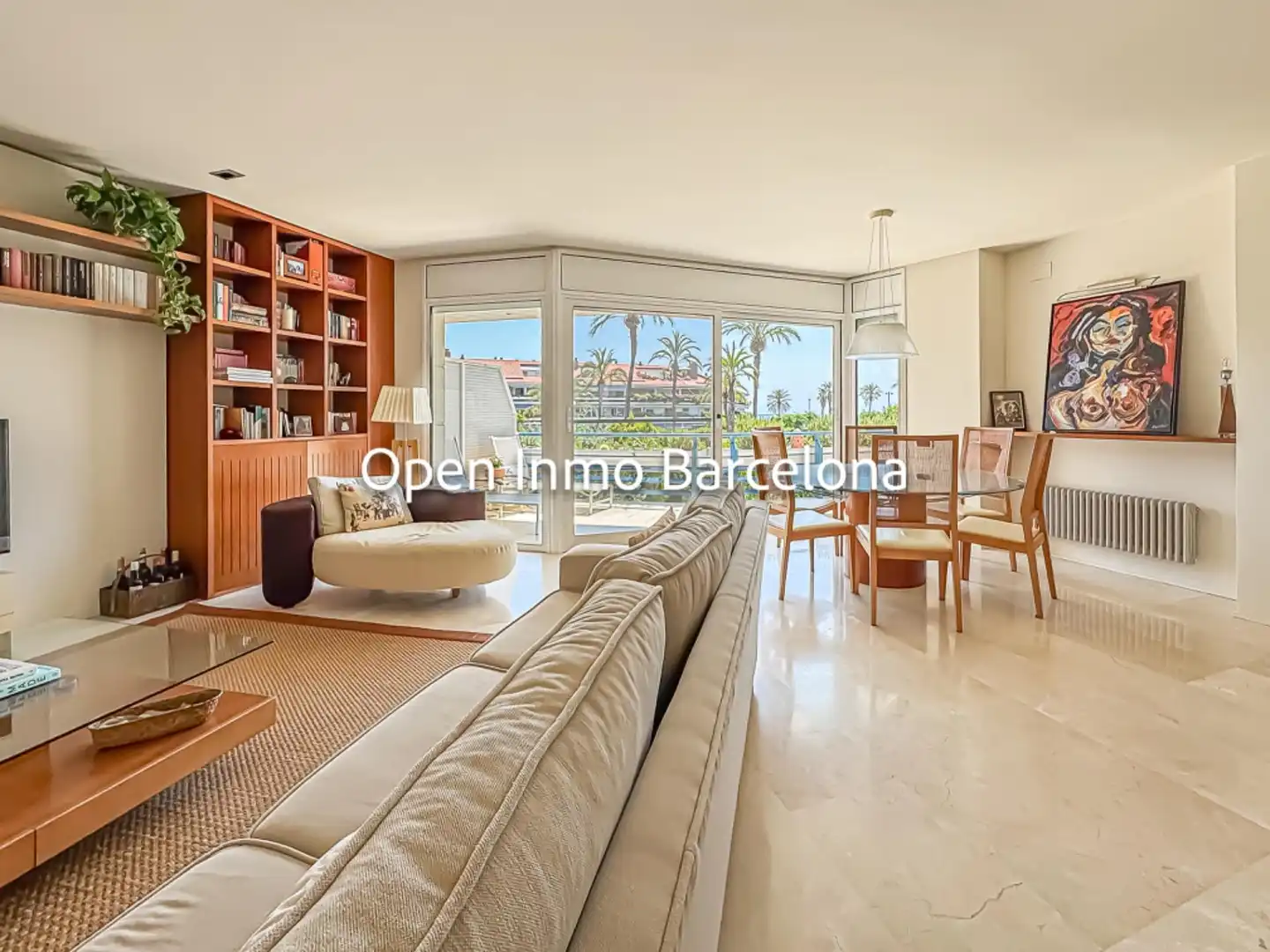 Sala de estar de Piso en venta en Sitges con Calefacción, Terraza y Piscina comunitaria