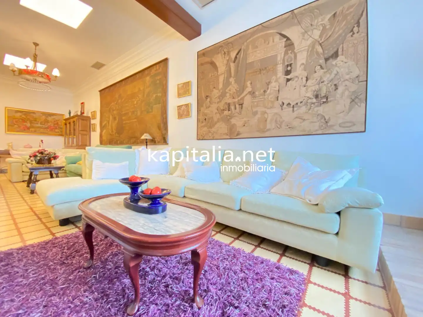Sala de estar de Finca rústica en venta en Penàguila con Calefacción, Jardín privado y Terraza