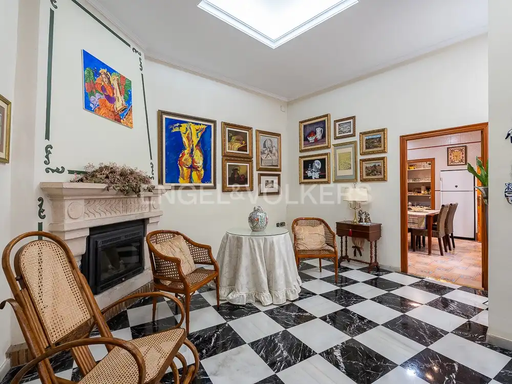 Sala d'estar de Casa o xalet en venda en Albalat de la Ribera amb Aire condicionat, Calefacció i Terrassa