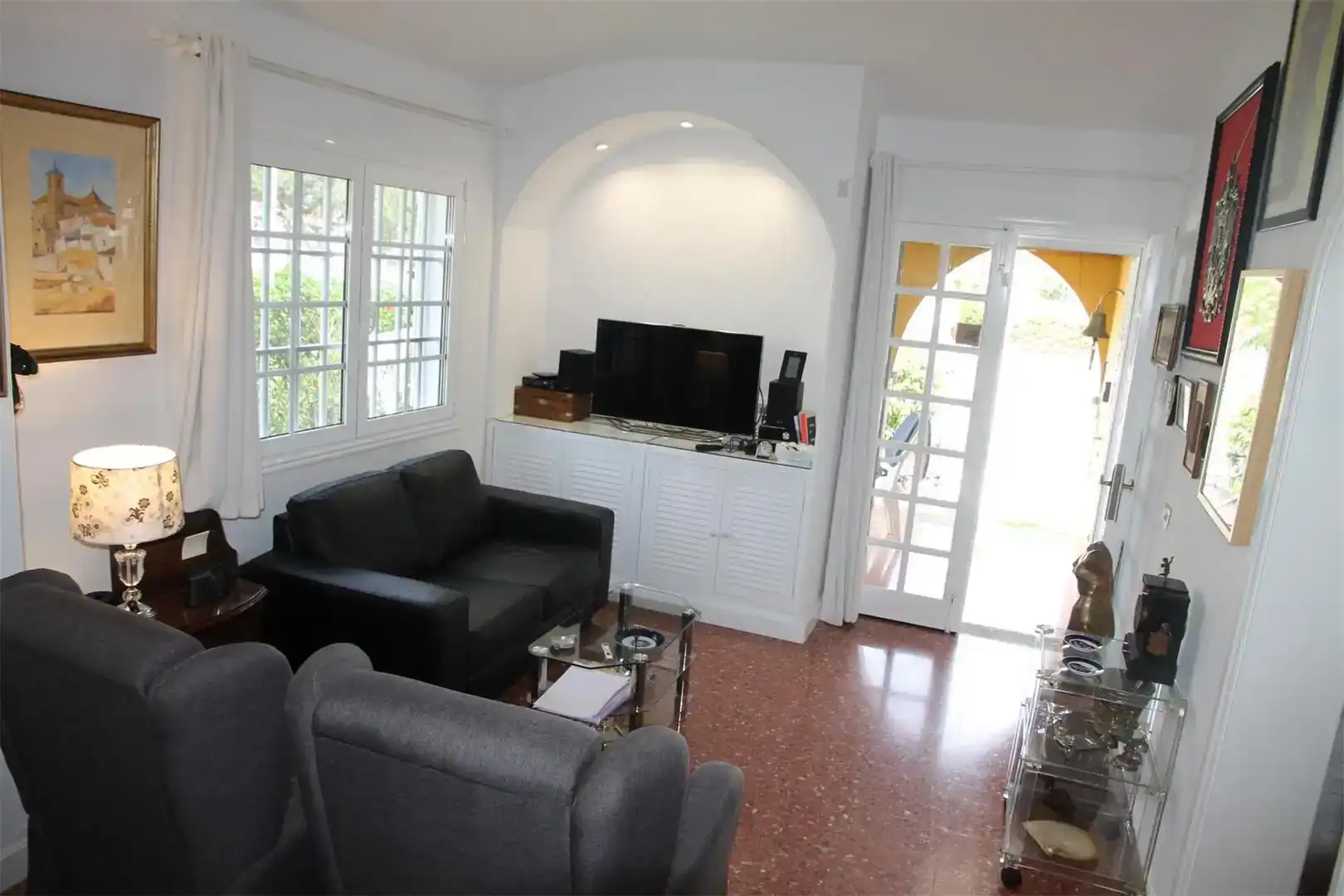 Sala d'estar de Casa o xalet en venda en San Bartolomé de Tirajana amb Aire condicionat i Piscina