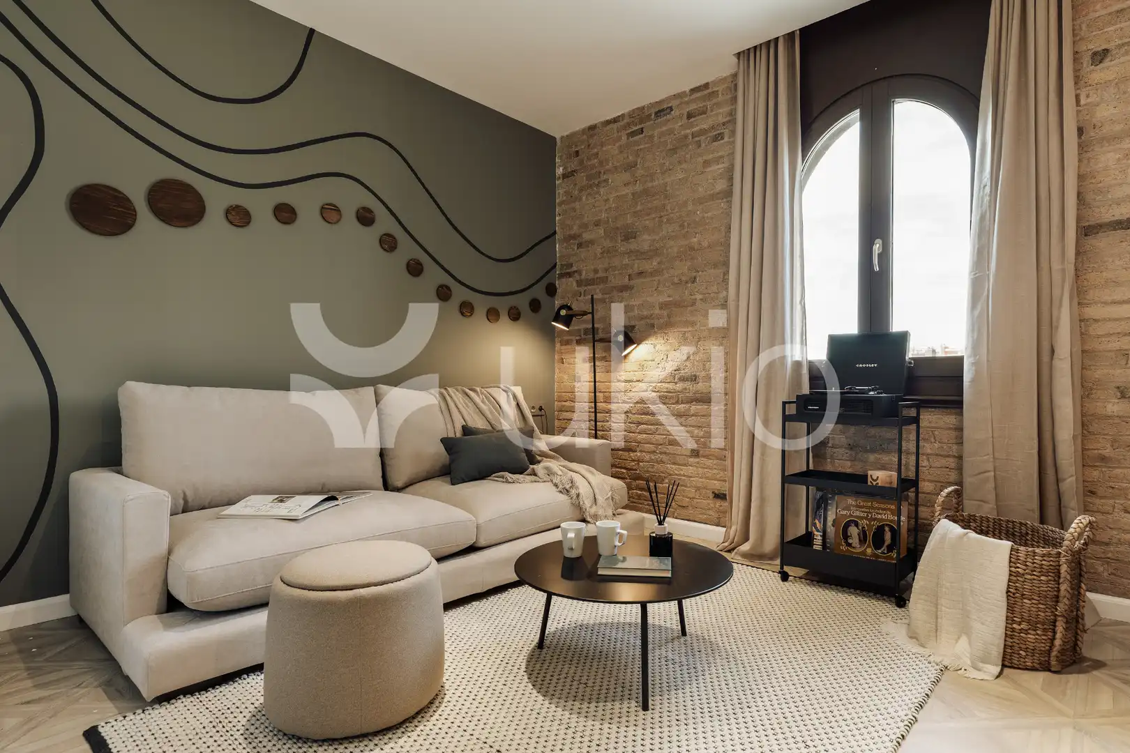 Sala d'estar de Apartament de lloguer en Barcelona amb Aire condicionat, Calefacció i Moblat