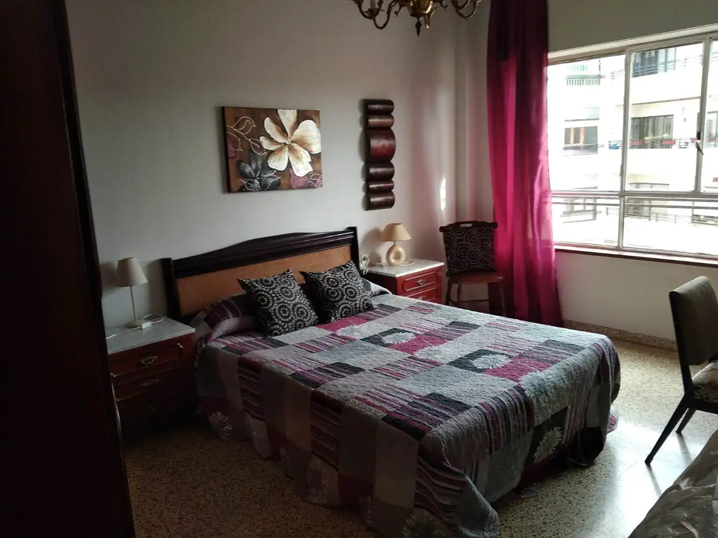 Schlafzimmer von Wohnung zur Miete in Cáceres mit Klimaanlage, Heizung und Parkett
