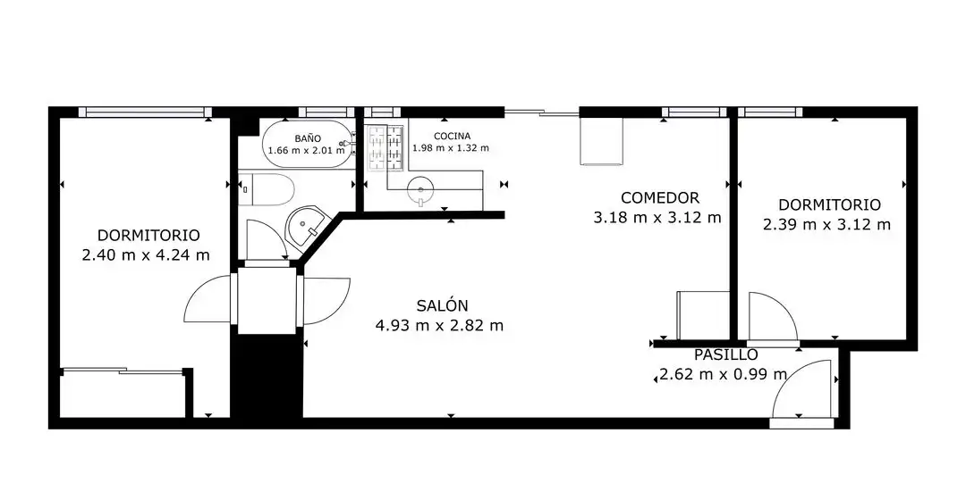 Piso en venta en Madrid con Calefacción y Balcón