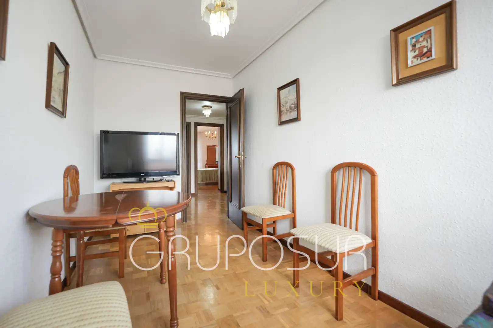 Wohnzimmer von Wohnung zum Verkauf in Valladolid mit Heizung, Privatgarten und Parkett