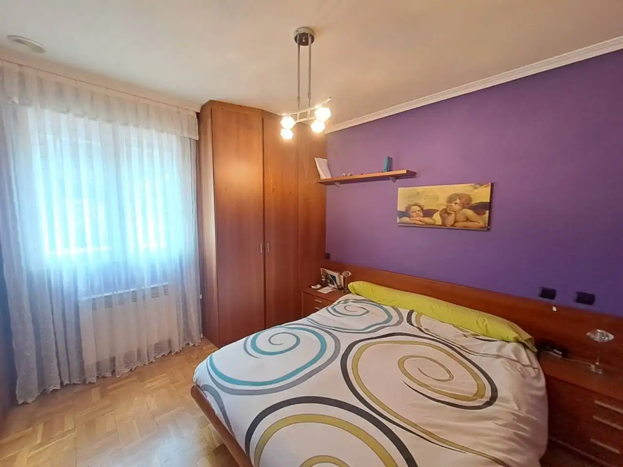 Bedroom of Flat for sale in Burgos  with Heating, Private garden and Parquet flooring