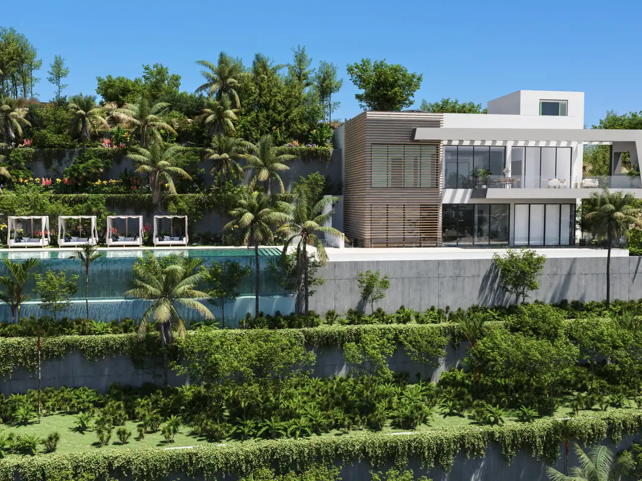 Vista exterior de Casa o chalet en venta en Marbella con Aire acondicionado, Calefacción y Jardín privado