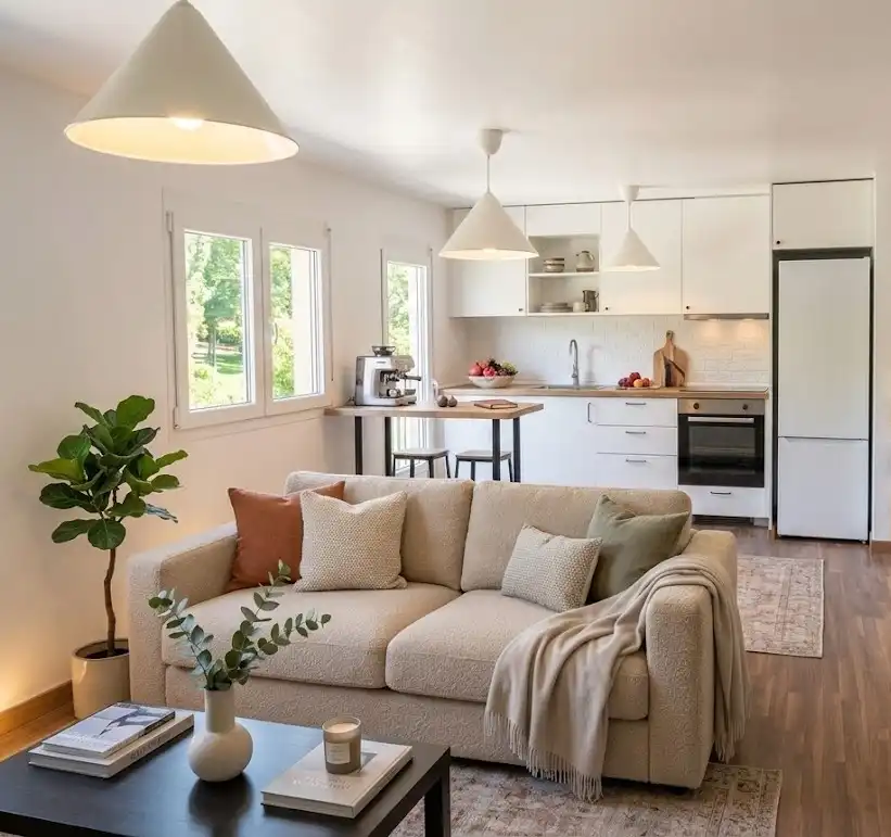 Living room of Flat for sale in Elgoibar  with Heating, Parquet flooring and Furnished