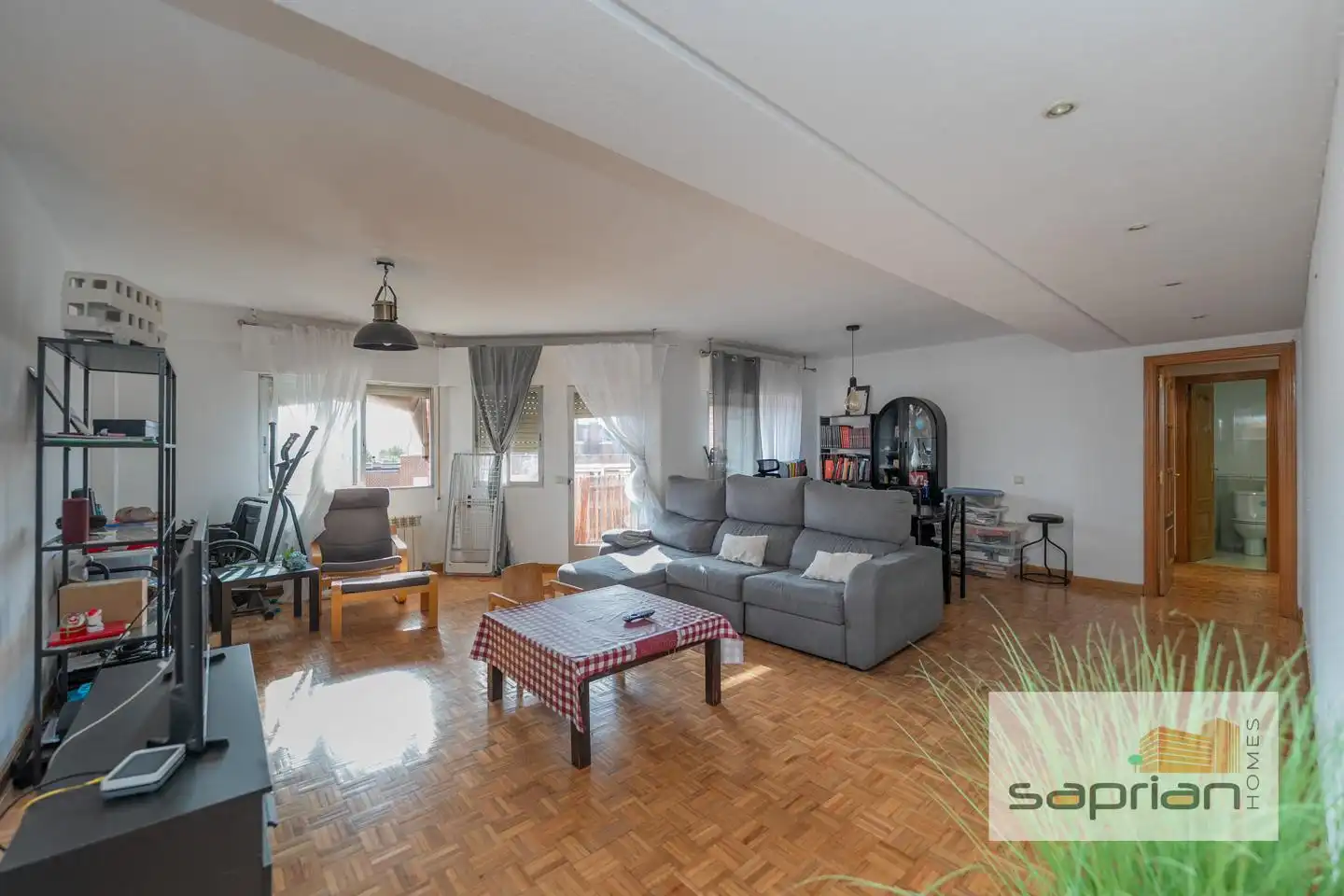Wohnzimmer von Wohnung zum Verkauf in Pozuelo de Alarcón mit Heizung, Terrasse und Abstellraum