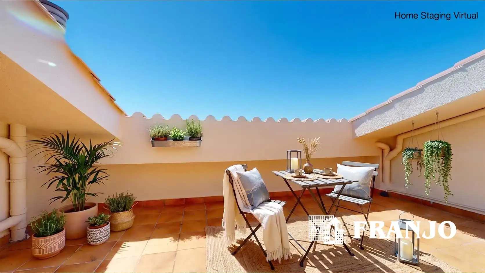 Terrasse von Einfamilien-Reihenhaus zum Verkauf in Barberà del Vallès mit Klimaanlage, Heizung und Terrasse