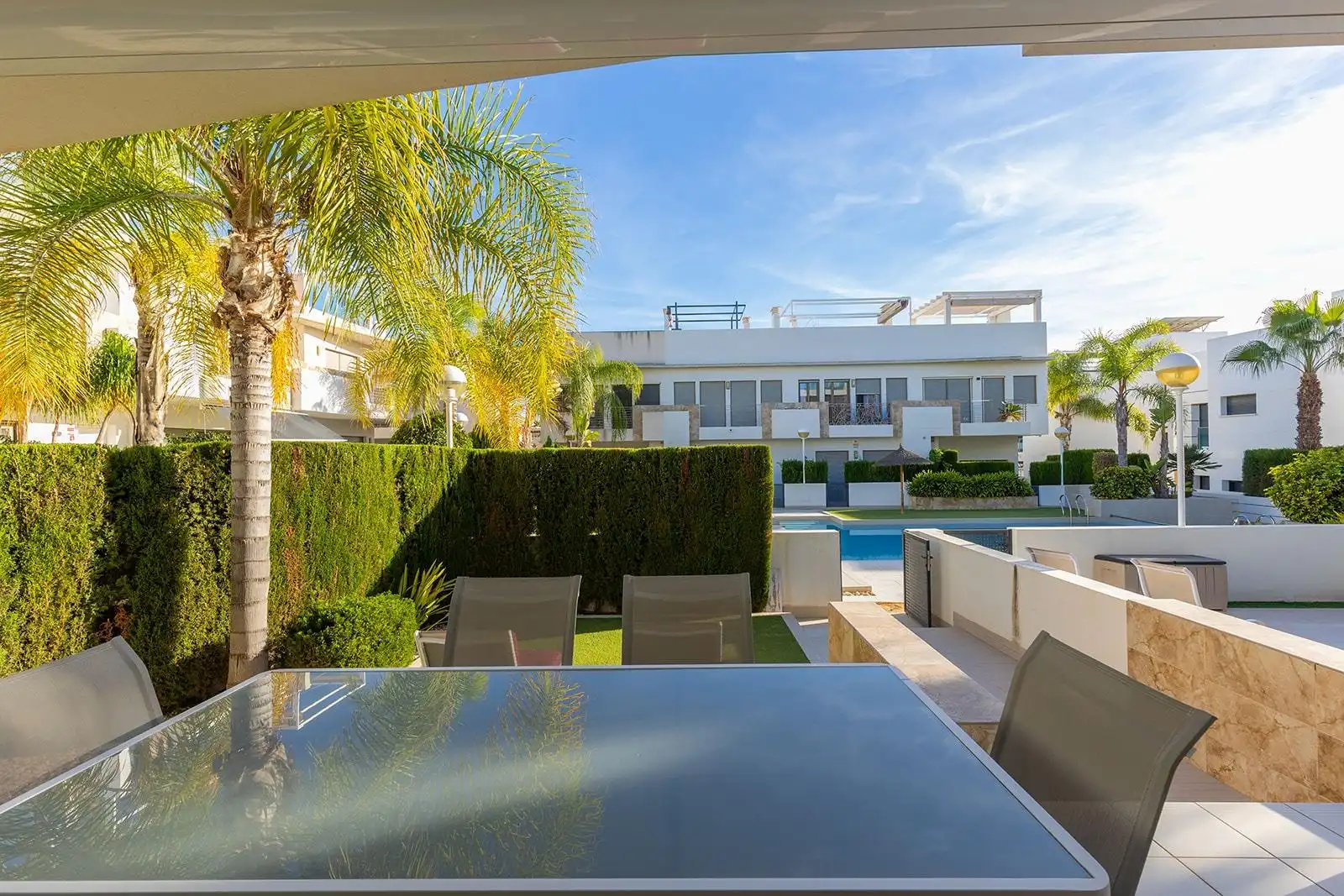 Terrace of Duplexes for sale in Rojales  with Air Conditioner, Heating and Private garden