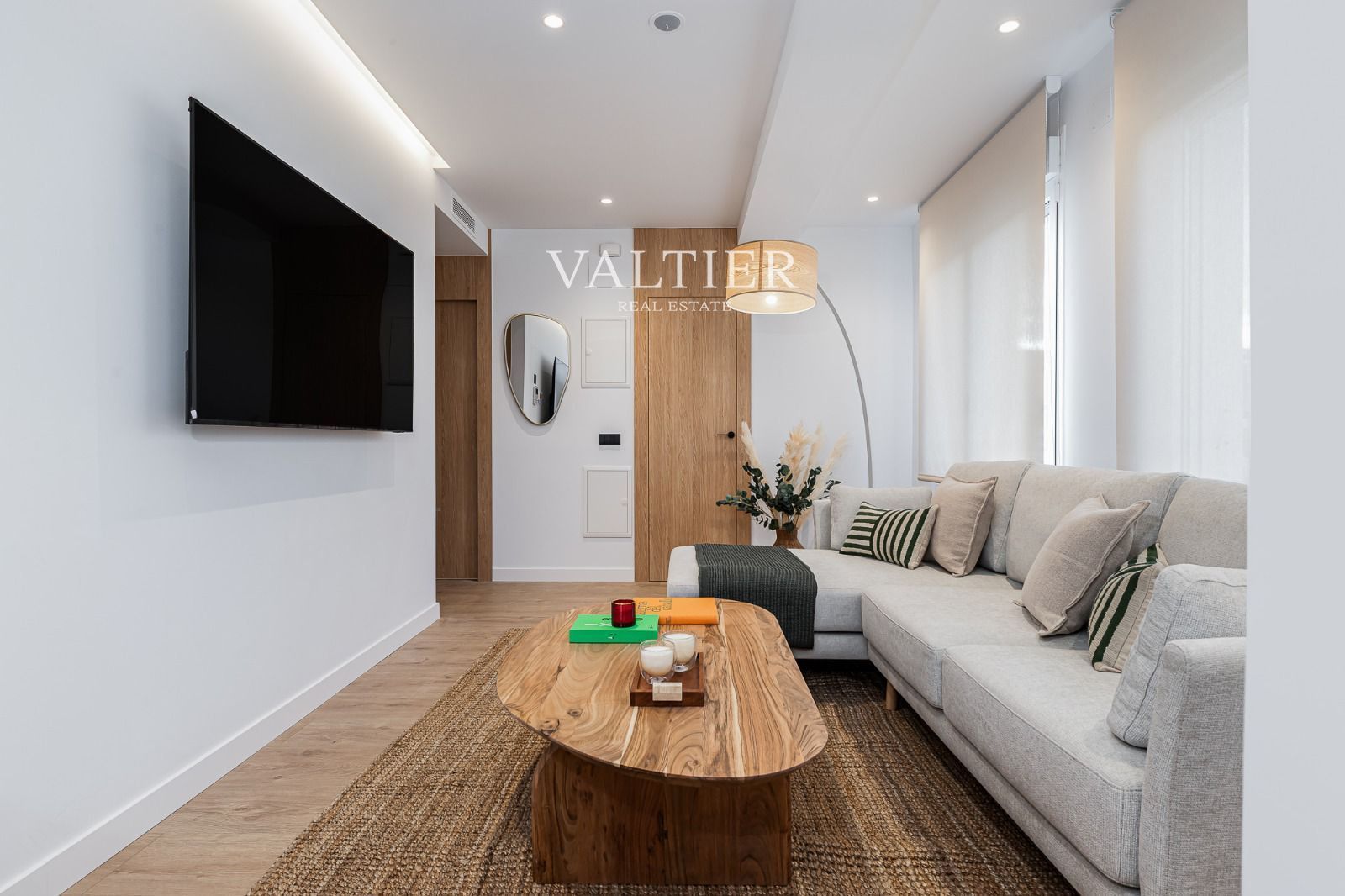 Sala de estar de Piso de alquiler en  Madrid Capital con Aire acondicionado y Amueblado