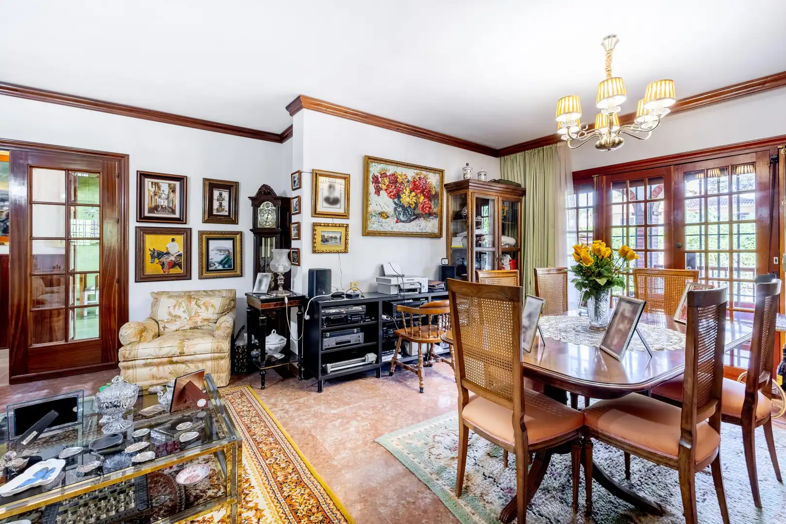 Dining room of Houses for sale in Málaga  with Air Conditioner, Heating and Private garden