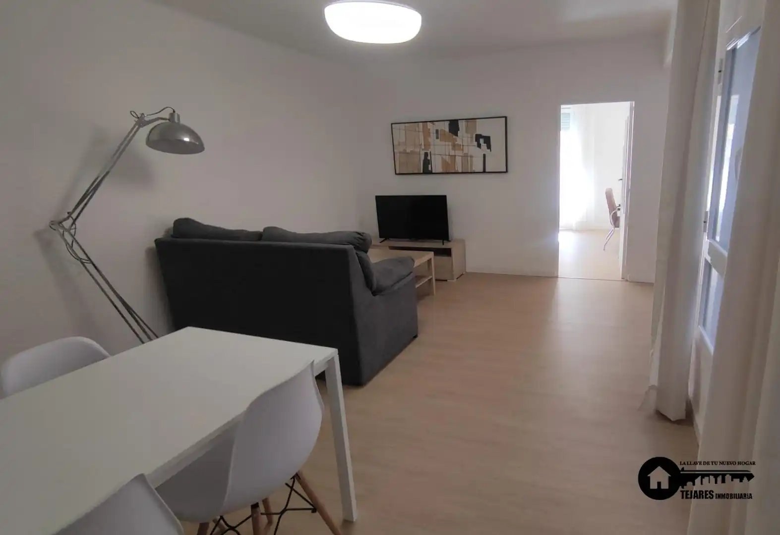 Sala de estar de Piso de alquiler en  Albacete Capital con Aire acondicionado, Amueblado y Balcón