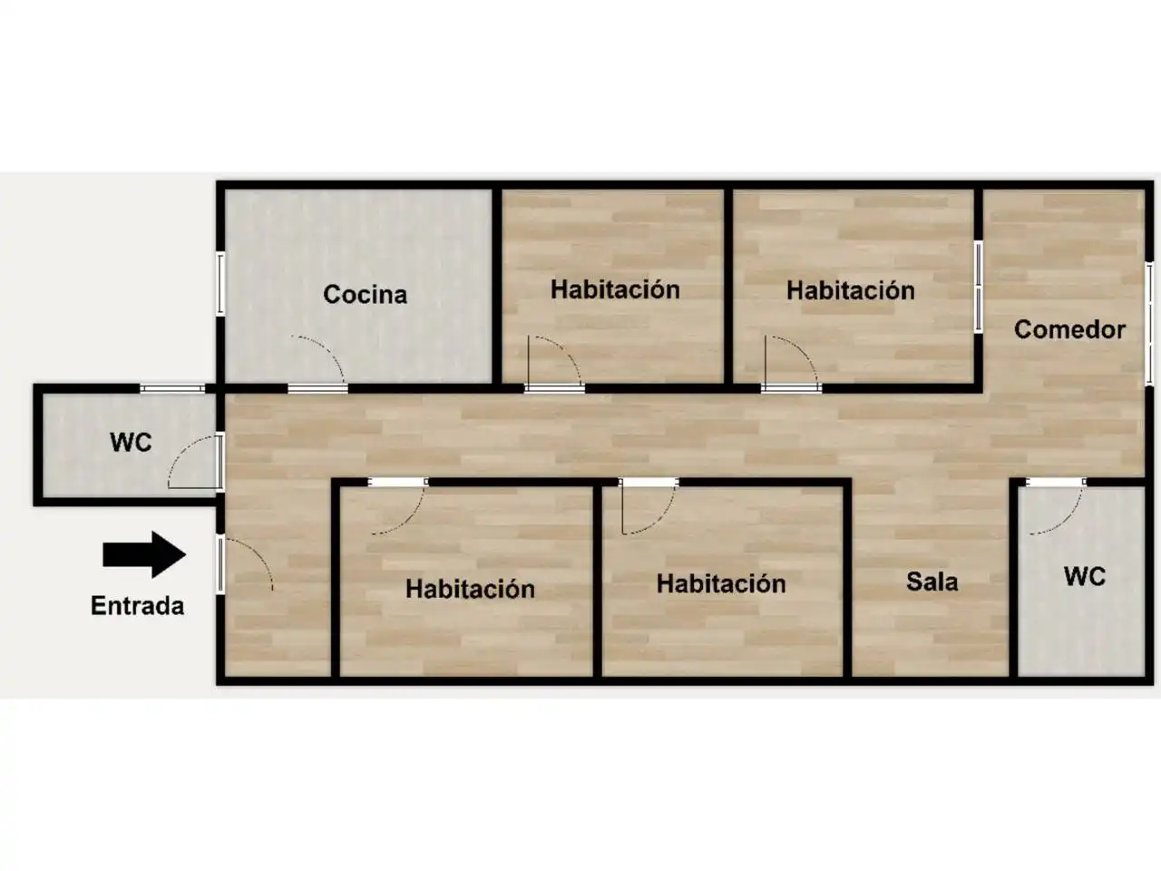 Flat for rent in Barcelona  with Furnished and Alarm