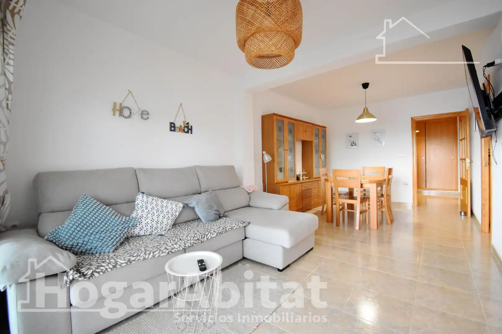 Sala d'estar de Pis en venda en Cullera amb Terrassa, Moblat i Balcó