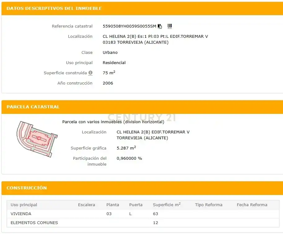 Apartamento en venta en CL HELENA 2(B) EDIF.TORREMAR V TORREVIEJA (ALICANT, 2, Torreblanca