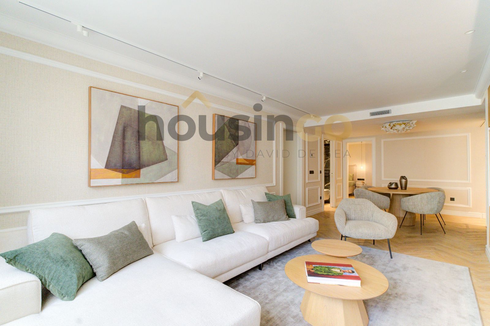 Sala de estar de Piso en venta en  Madrid Capital con Aire acondicionado, Calefacción y Parquet