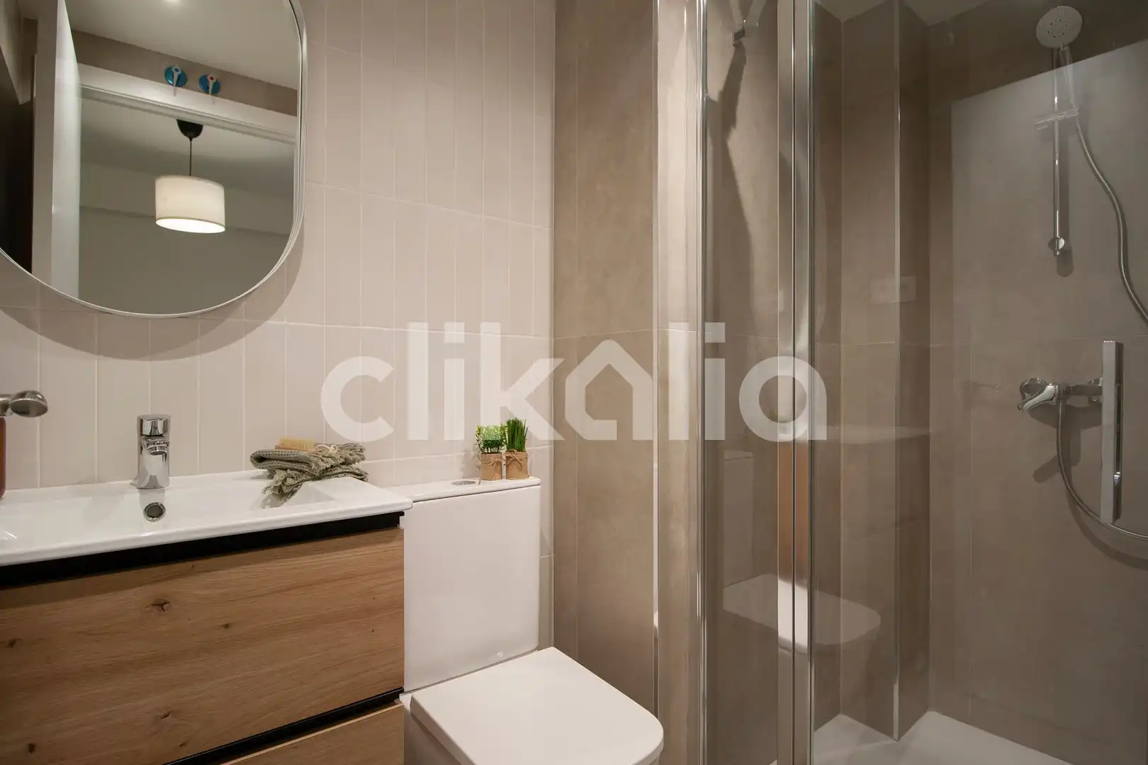 Badezimmer von Wohnung zum Verkauf in Málaga mit Klimaanlage, Terrasse und Balkon