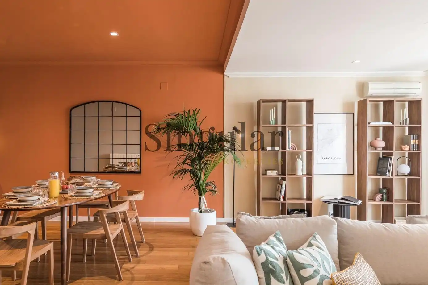 Sala d'estar de Àtic en venda en Barcelona amb Calefacció, Parquet i Terrassa