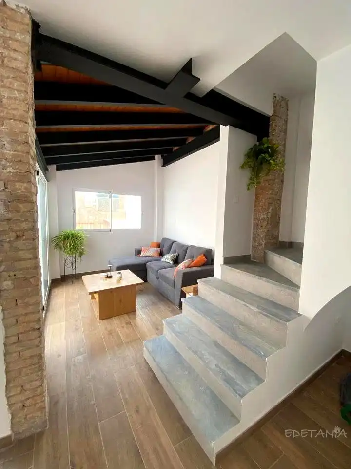 Wohnzimmer von Wohnung zur Miete in Moncada mit Terrasse und Möbliert