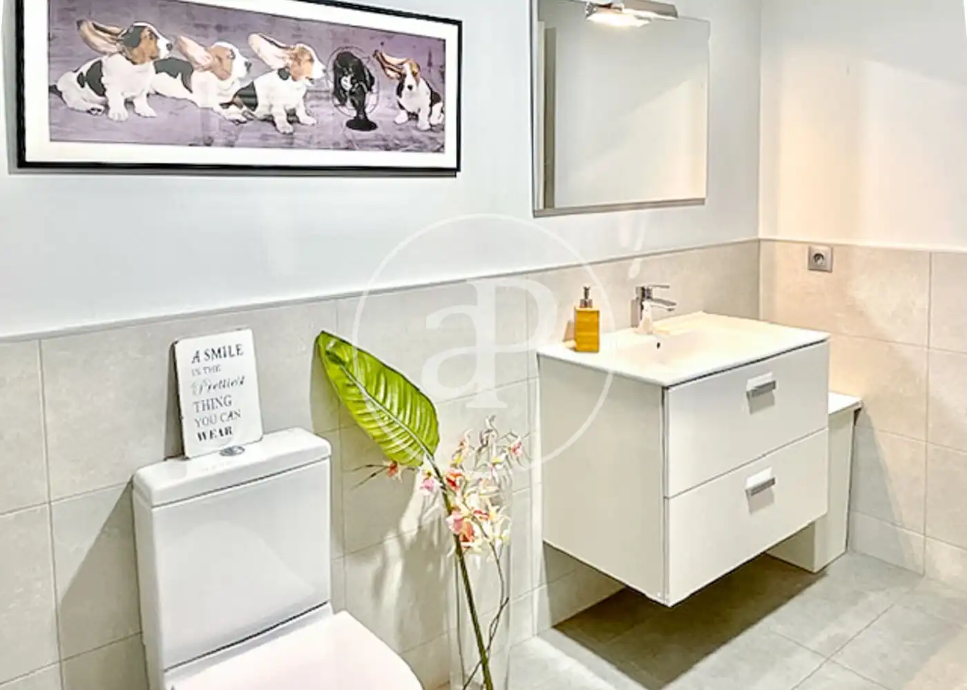 Badezimmer von Wohnung zum Verkauf in Madrid mit Klimaanlage, Heizung und Privatgarten