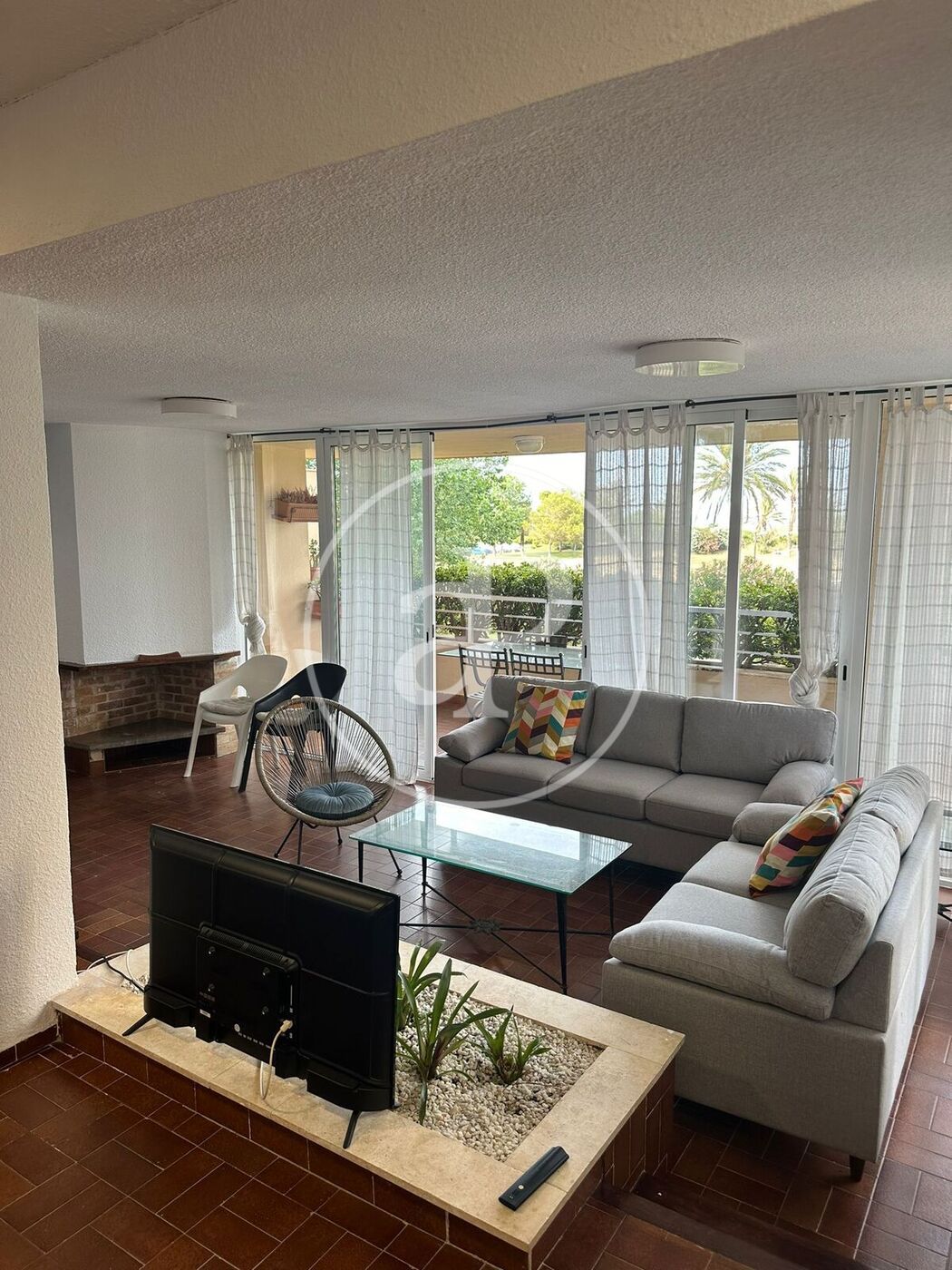 Living room of Flat to rent in  Valencia Capital  with Air Conditioner, Heating and Private garden