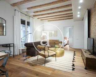 Sala d'estar de Pis de lloguer en  Barcelona Capital amb Aire condicionat, Calefacció i Moblat