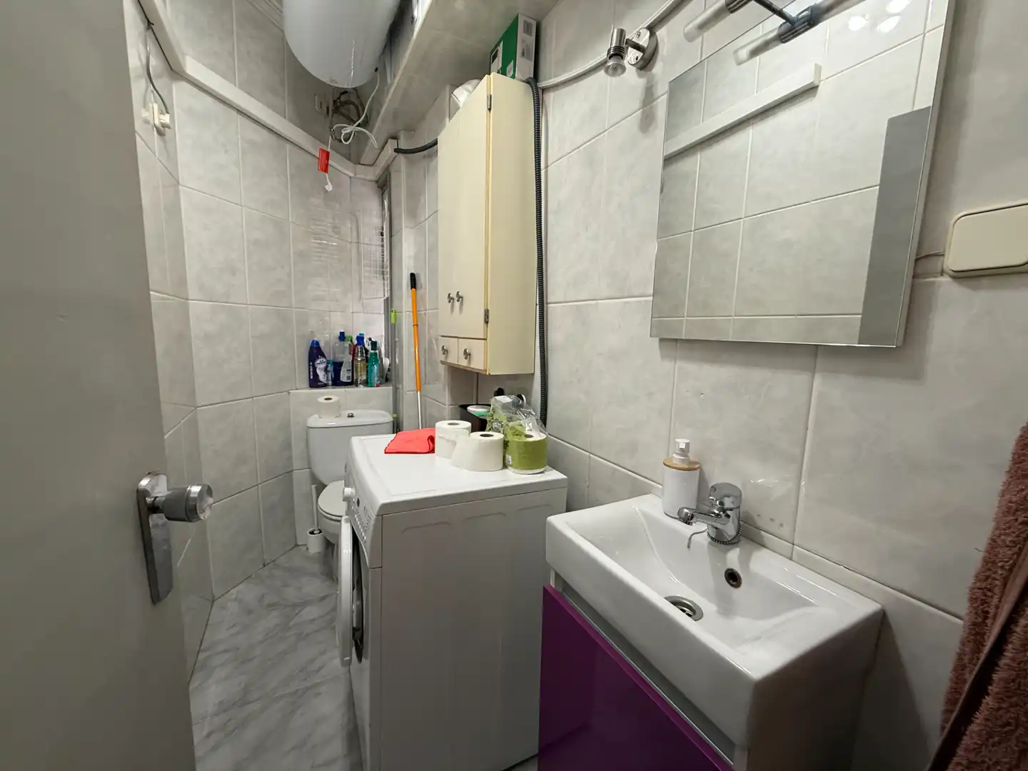 Baño de Piso de alquiler en Málaga con Amueblado, Horno y Lavadora